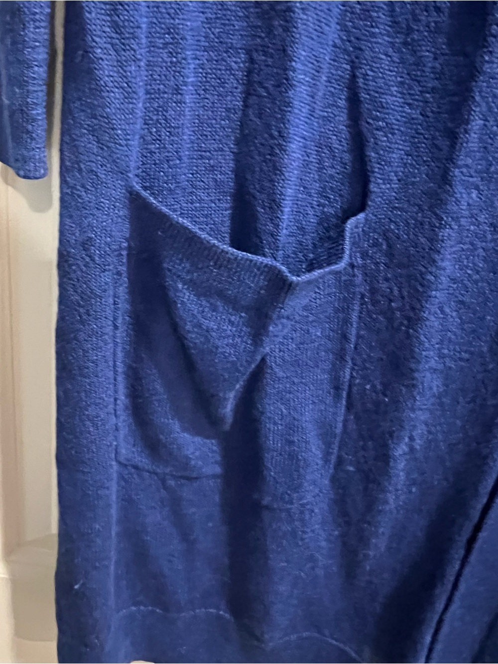 Halogen Royal Blue Open-Front Longline Cardigan - Picture 2 of 4